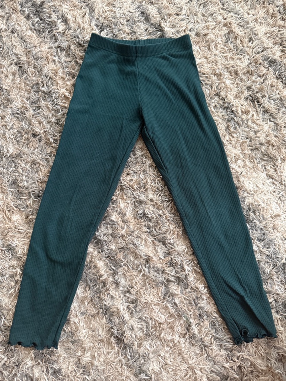 Old Navy Dark Green Ribbed Leggings